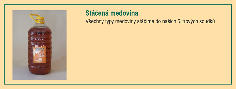 Stáčená medovina - detail